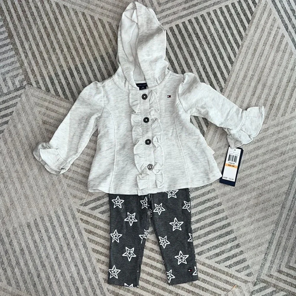 TOMMY HILFIGER Kids | Gray | STARS JACKET and LEGGINGS SET - Picture 3 of 9